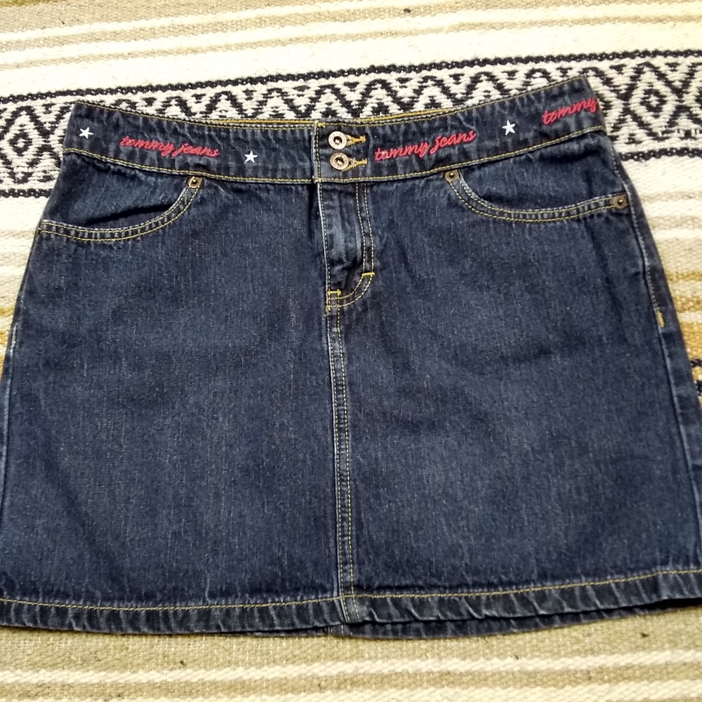 TOMMY HILFIGER MINI SKIRT VINTAGE STREET WEAR - Picture 6 of 8